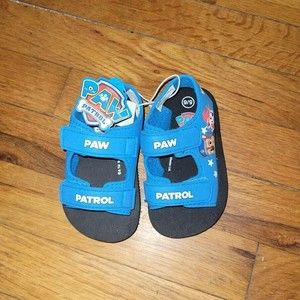 NWT Toddler Boy's Blue PAW PATROL Summer Sandals Shoes Size 9/10